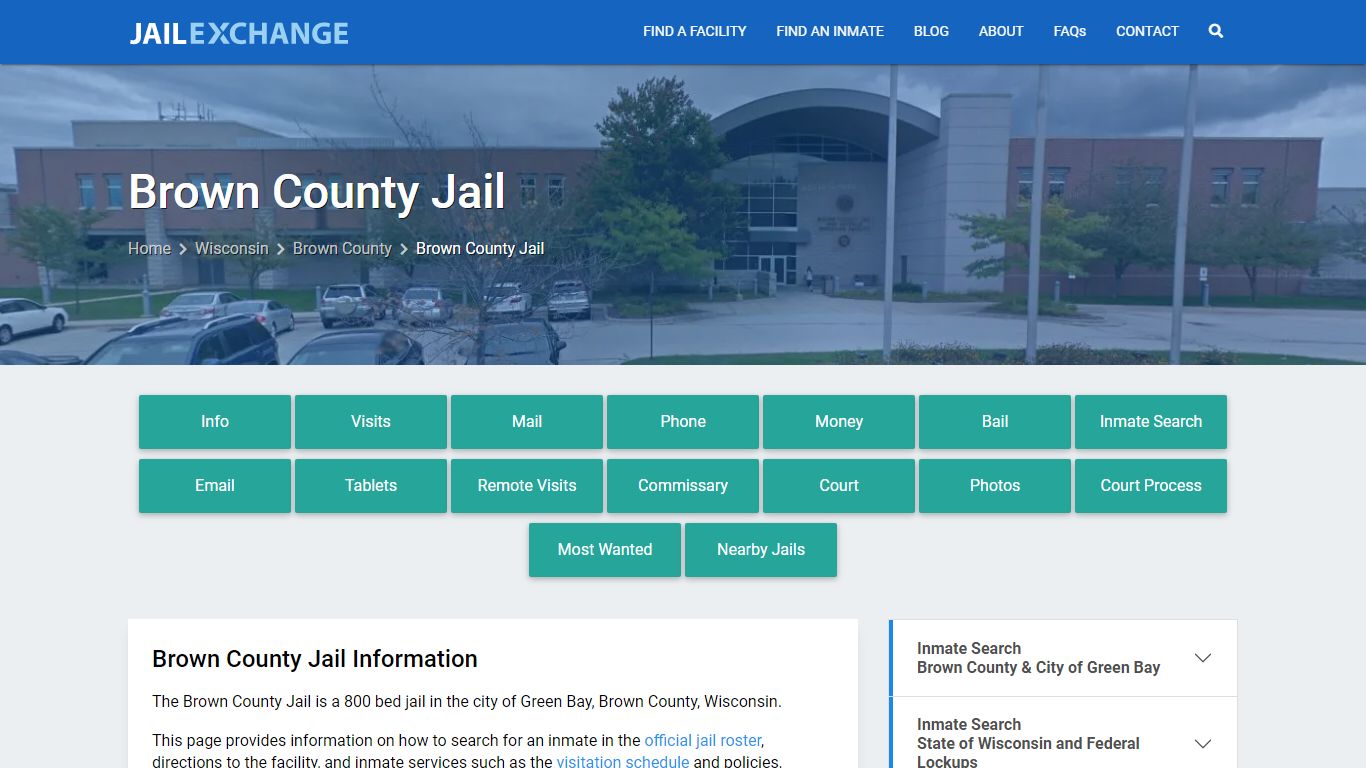 Brown County Jail WI | Booking, Visiting, Calls, Phone